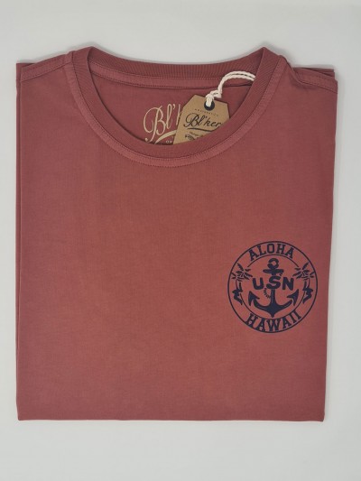 Bl'ker T-shirt Uomo Graphic Aloha USN