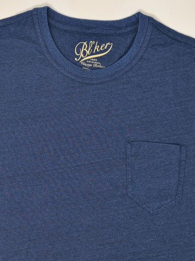 Bl'ker T-shirt Uomo Freeport Indigo Jersey