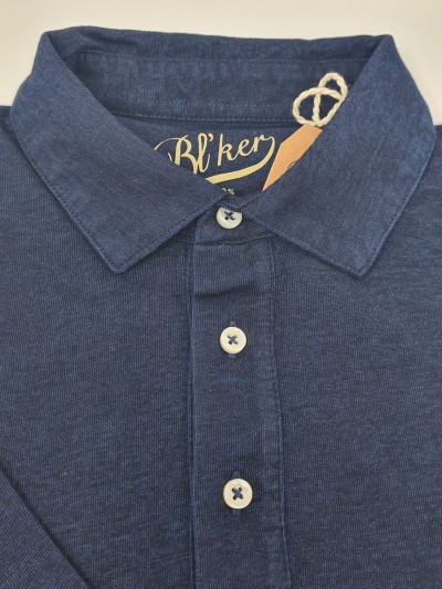 Bl'ker Polo Uomo Cape Cod Indigo Jersey