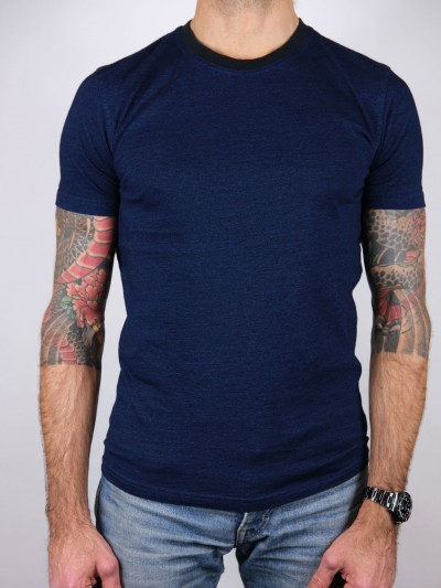 Bl'ker Men's T-shirt M/C Ringer Indigo Jersey