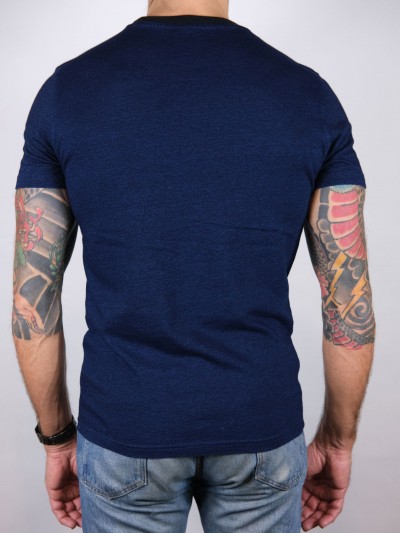 Bl'ker Men's T-shirt M/C Ringer Indigo Jersey