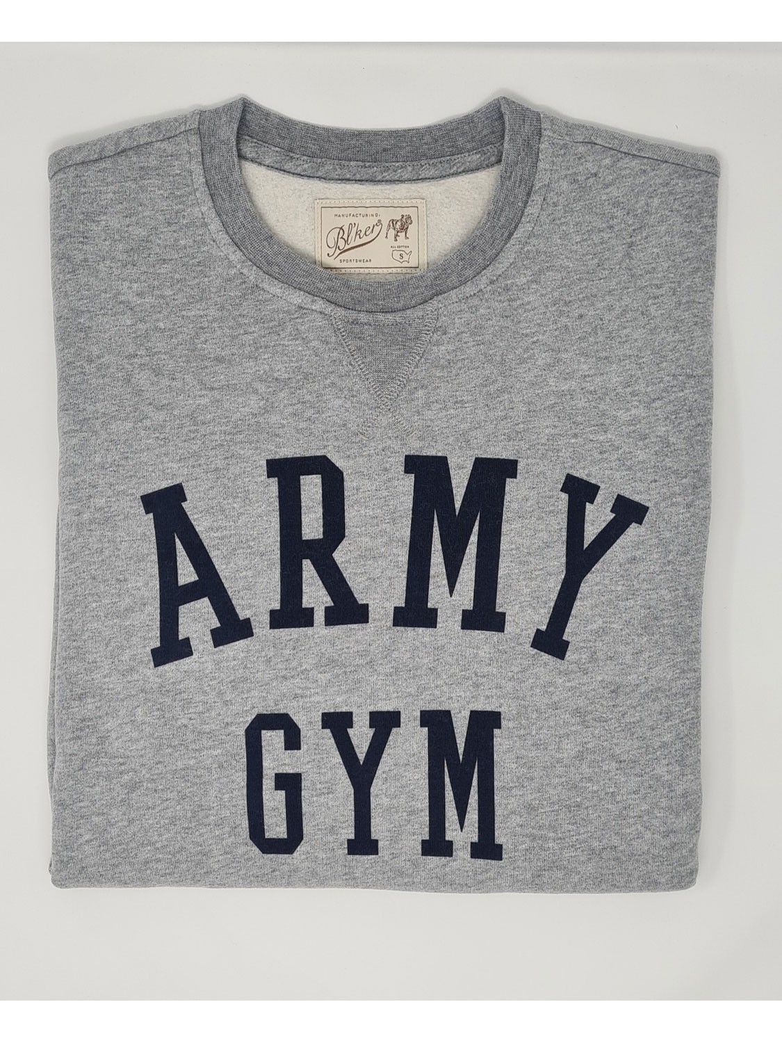 Bl'ker Men's Sweatshirt Graphic Army Gym