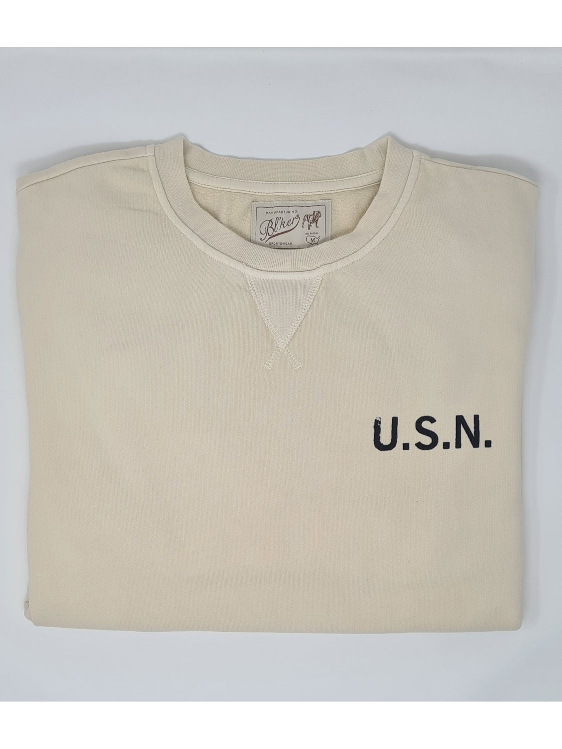 Bl'ker Men's Sweatshirt Graphic U.S.N.