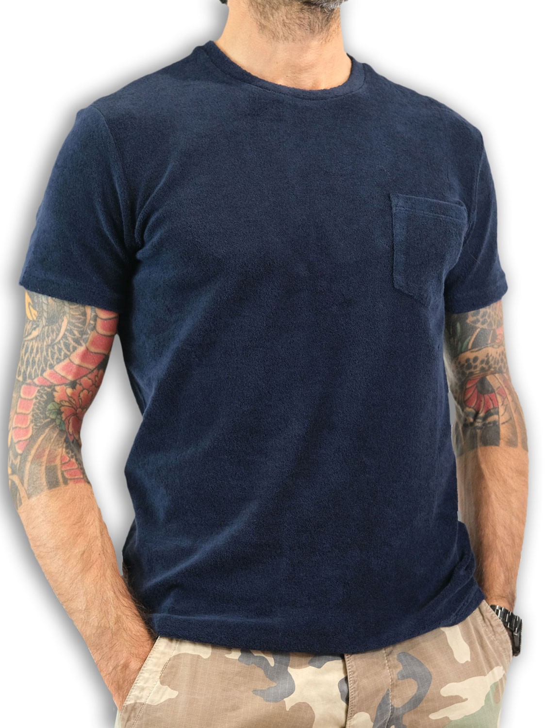 Bl'ker T-shirt Uomo Oceanside Terry Spugna