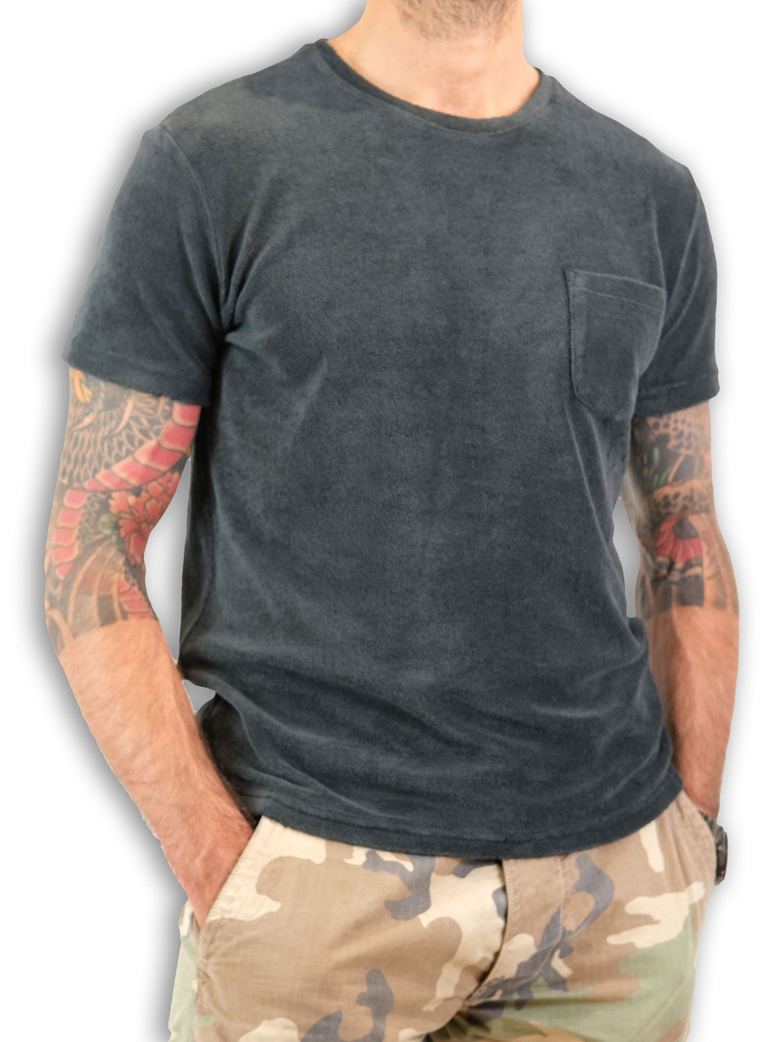 Bl'ker T-shirt Uomo Oceanside Terry Spugna