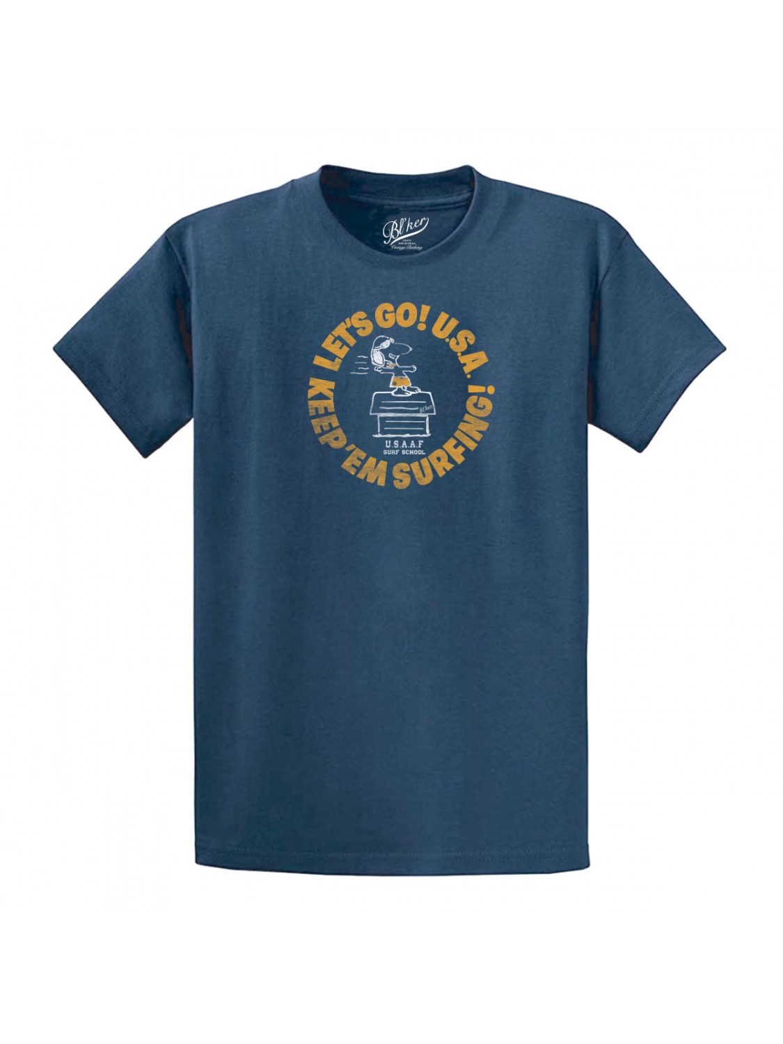 Bl'ker Men's Short Sleeve T-shirt Graphic Surf School