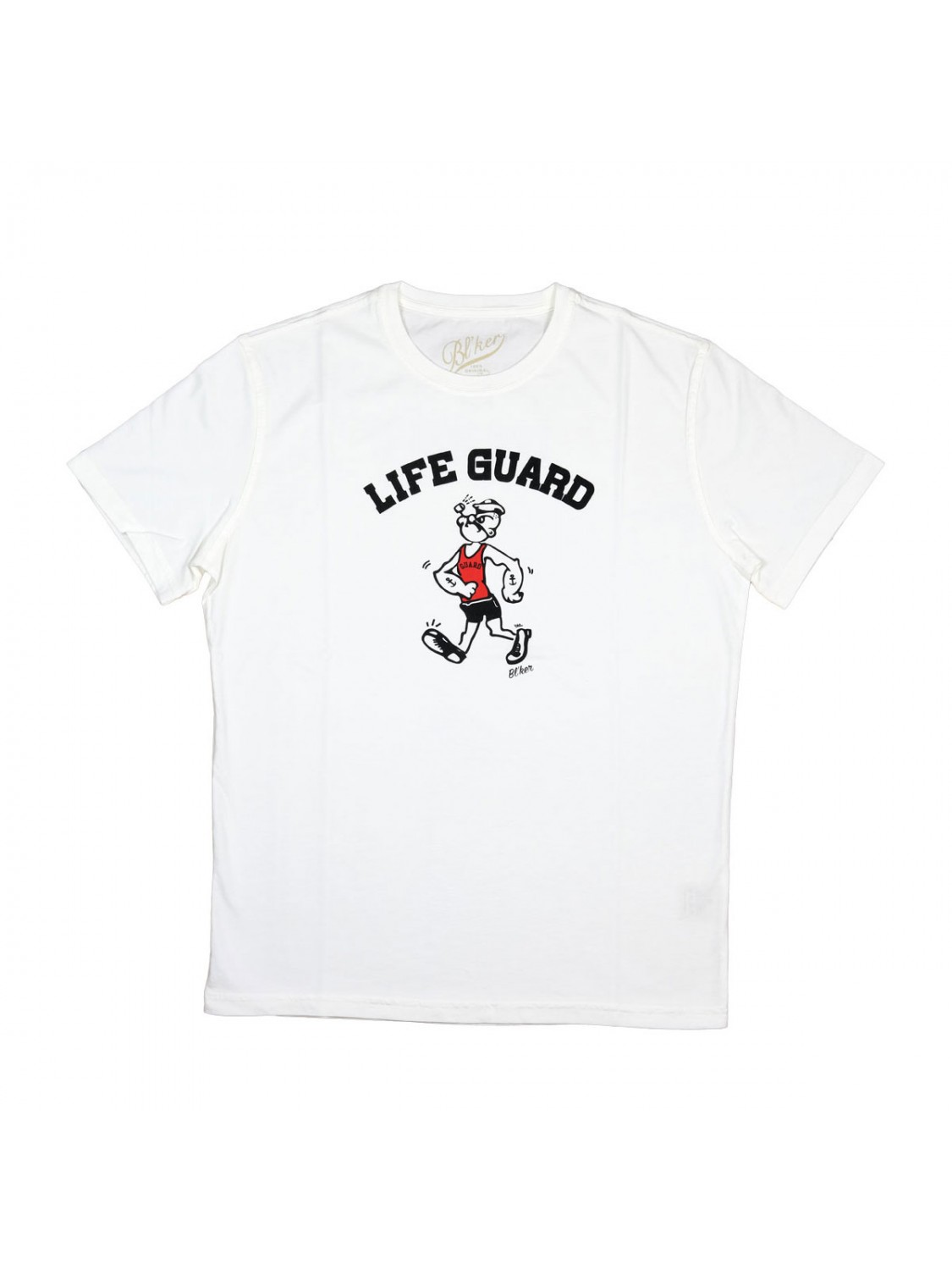 Bl'ker Men's Short Sleeve T-shirt Graphic Life Guard