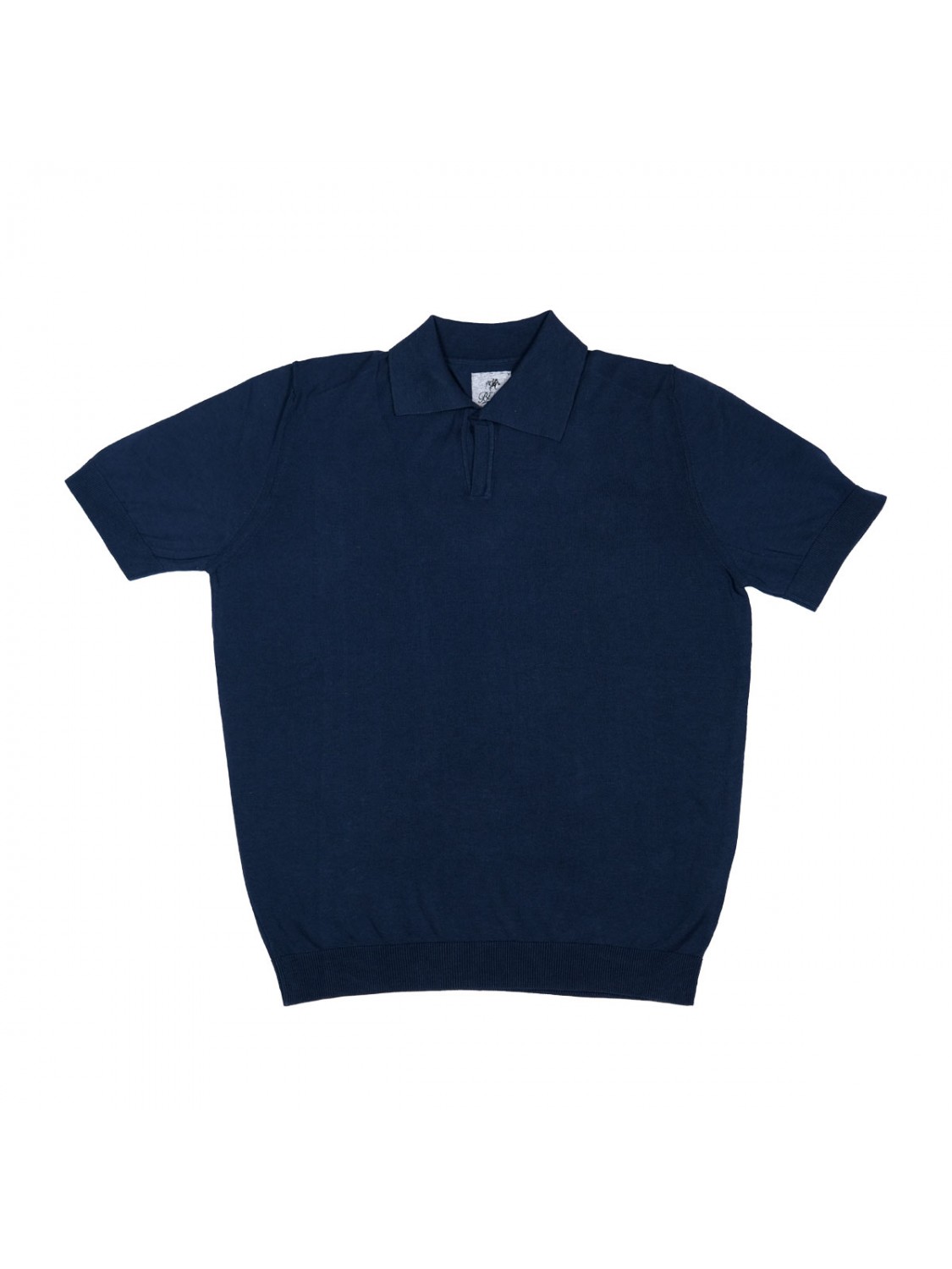 Bl'ker Men's Short Sleeve Polo Button Less BL Tricot