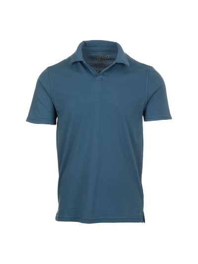 Bl'ker Polo Uomo Manica Corta senza Bottoni Hamptons Jersey