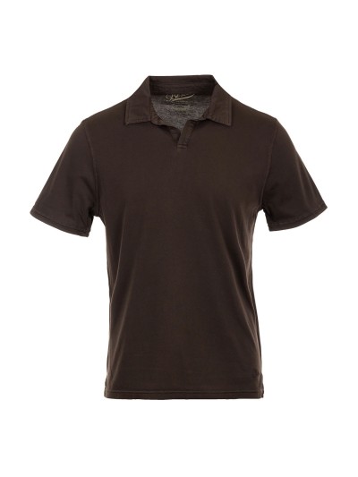 Bl'ker Polo Uomo Manica Corta senza Bottoni Hamptons Jersey