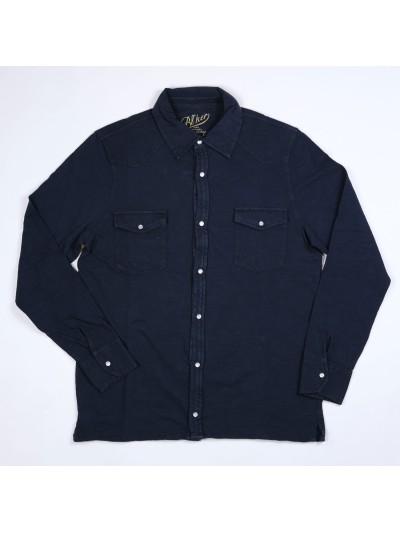 Bl'ker Men's Western Shirt El Paso Flamed Jersey 180gr