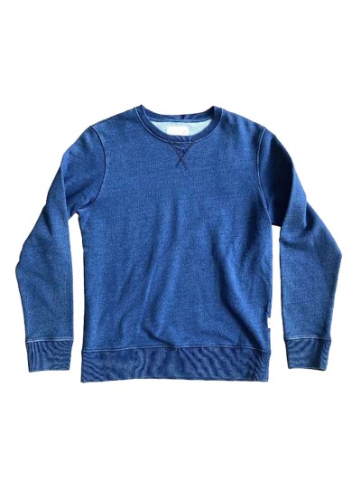 Bl'ker Men's Round Neck Sweatshirt Stanford Indigo Jersey