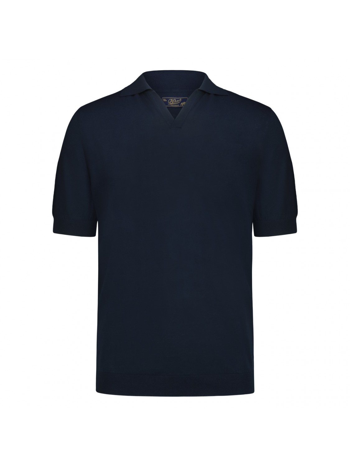 Bl'ker Men's Short Sleeve Polo Button Less BL Tricot