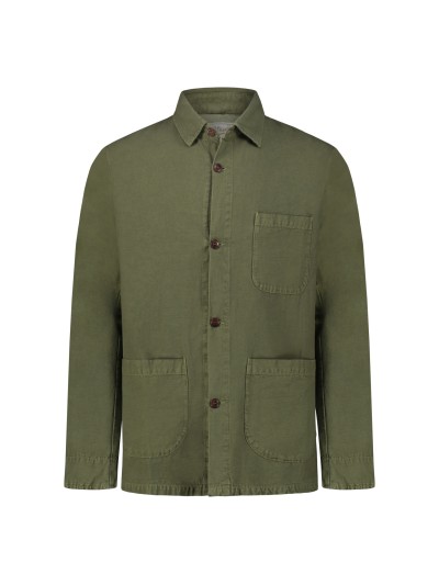 Men's Over Shirt 3 Pockets Elk Linen/Cotton