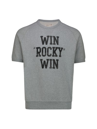 Felpa Uomo Girocollo Manica Corta Graphic Win Rocky Win