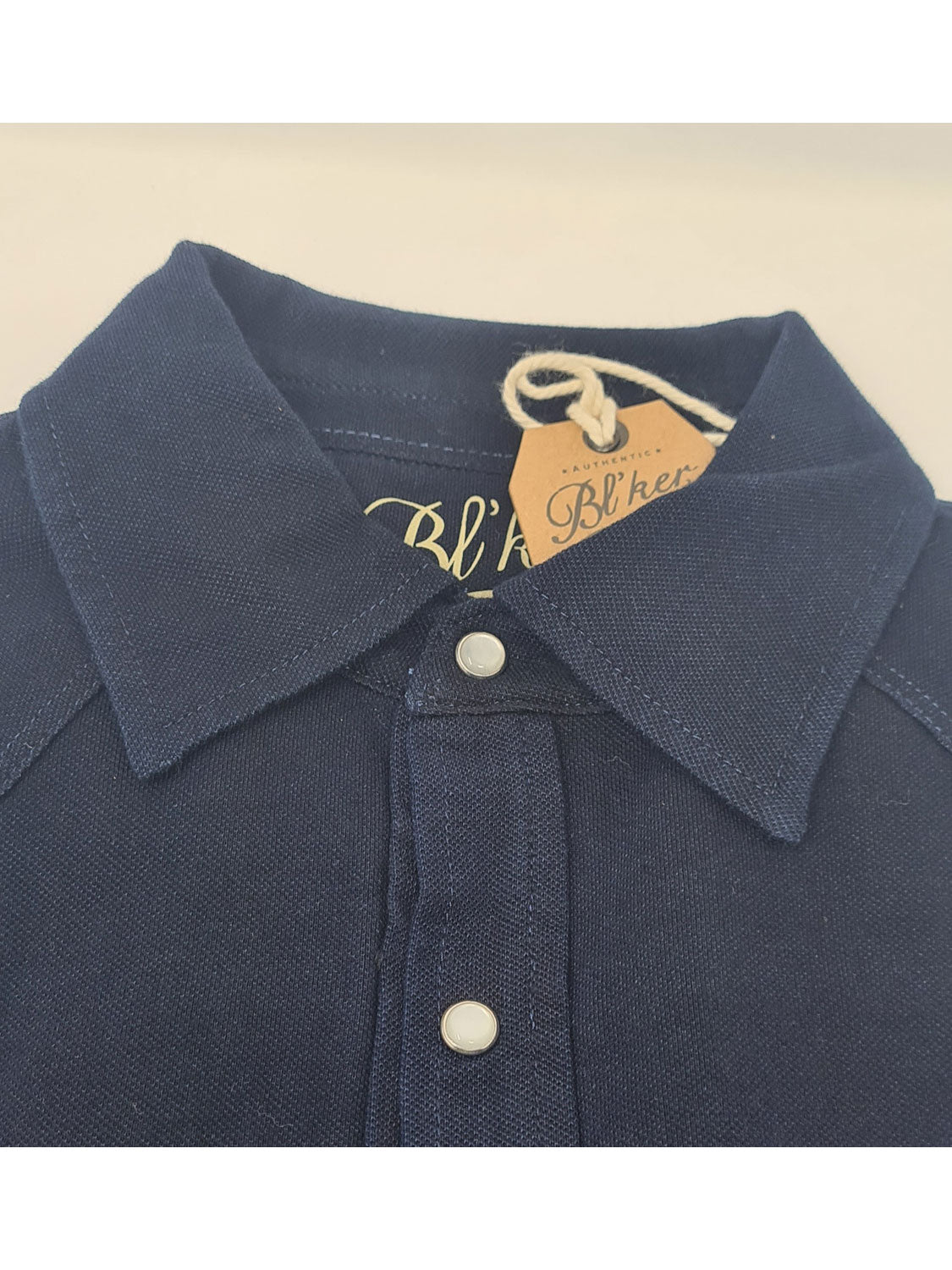 Camicia Western Uomo El Paso Indigo Piquet