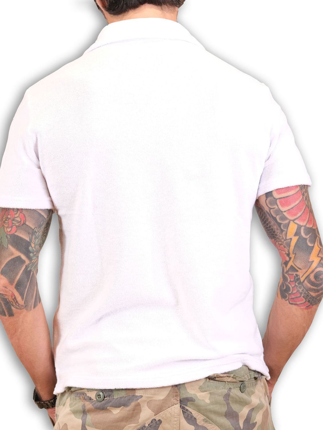 Polo Uomo Monterey Terry Spugna senza Bottoni