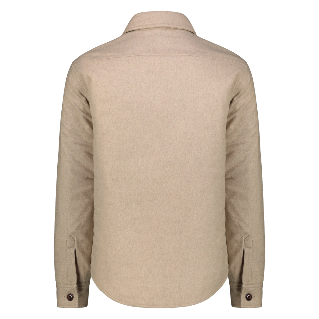 Camicia Over Denali in Lana con Fodera in Lana Imbottita (Beige)