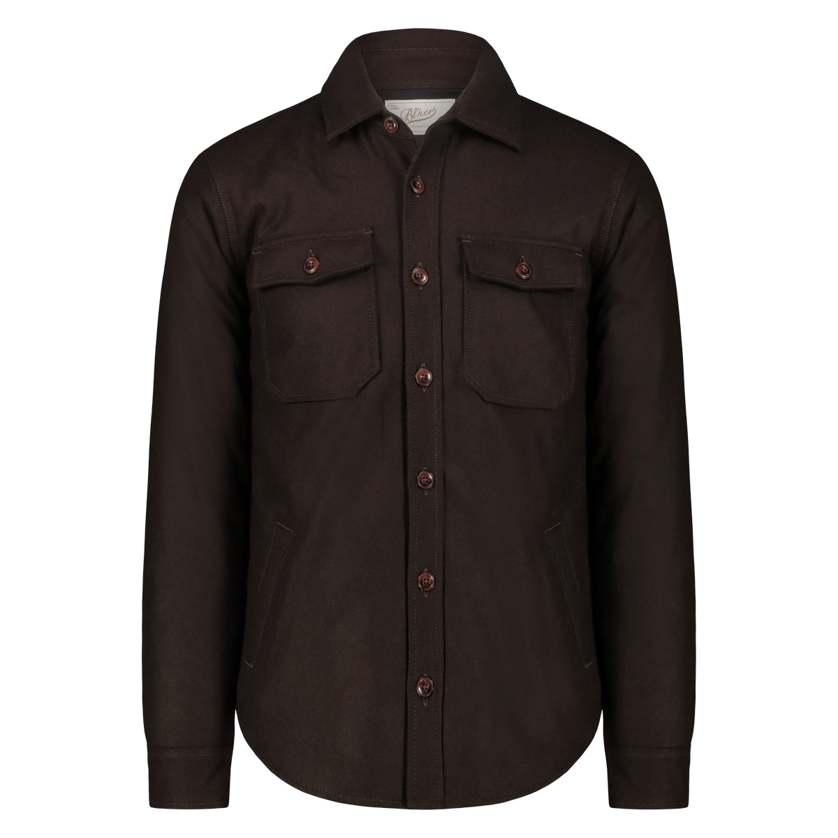 Camicia Over Denali in Lana con Fodera in Lana Imbottita (Brown)