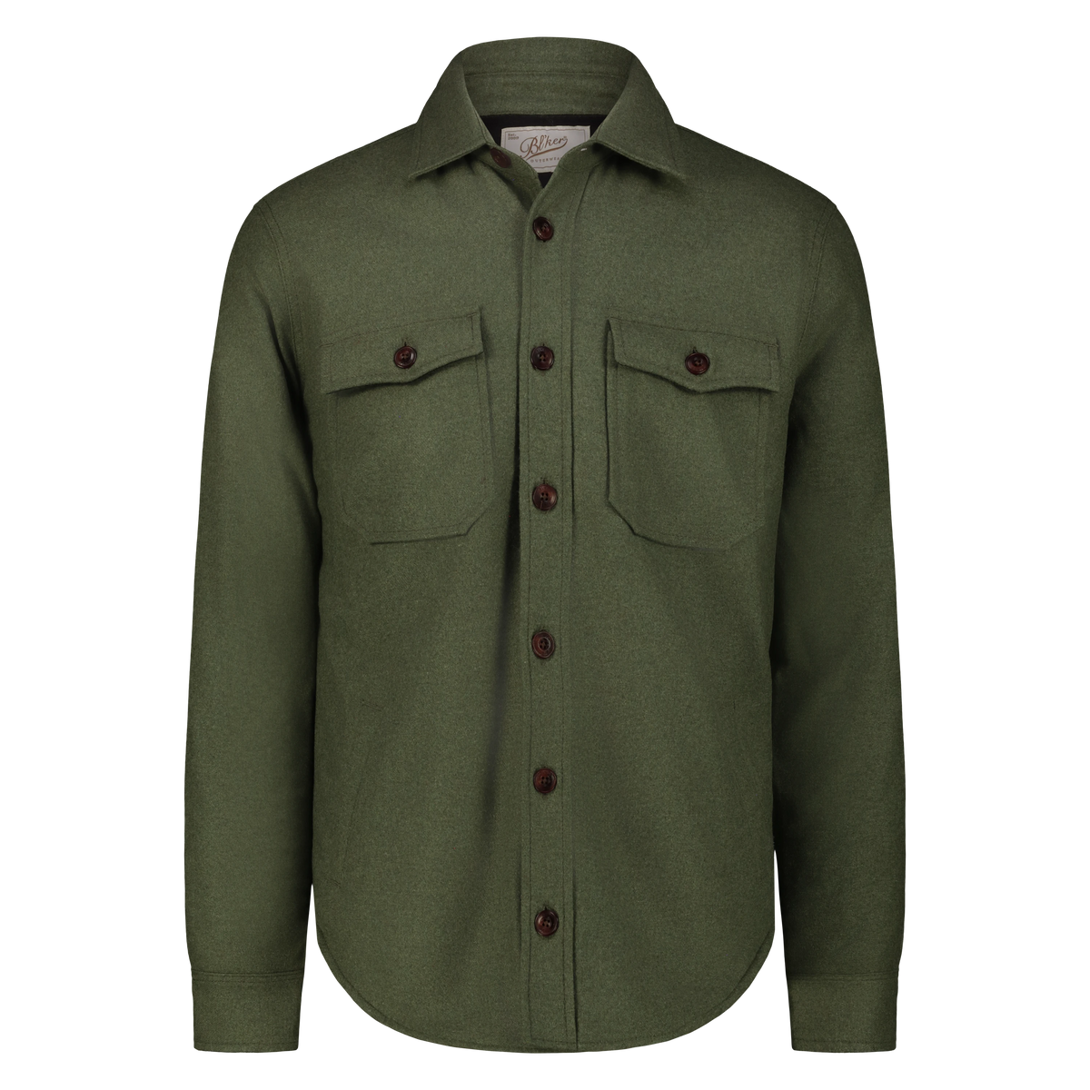 Camicia Over Denali in Lana con Fodera in Lana Imbottita (Green)