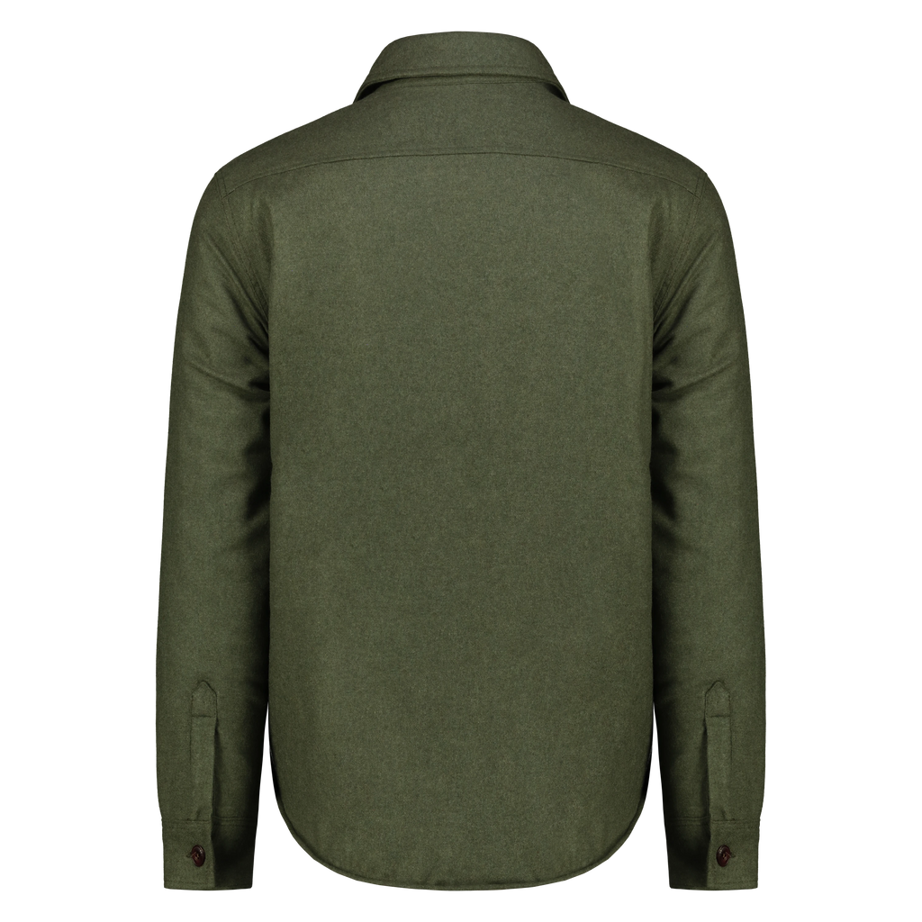 Camicia Over Denali in Lana con Fodera in Lana Imbottita (Green)