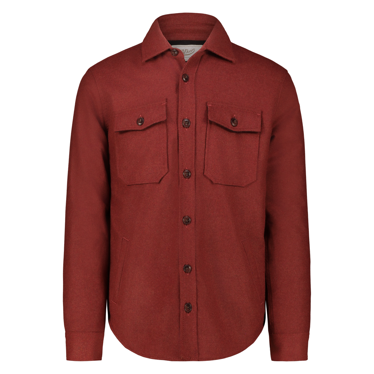 Camicia Over Denali in Lana con Fodera in Lana Imbottita (Rust)