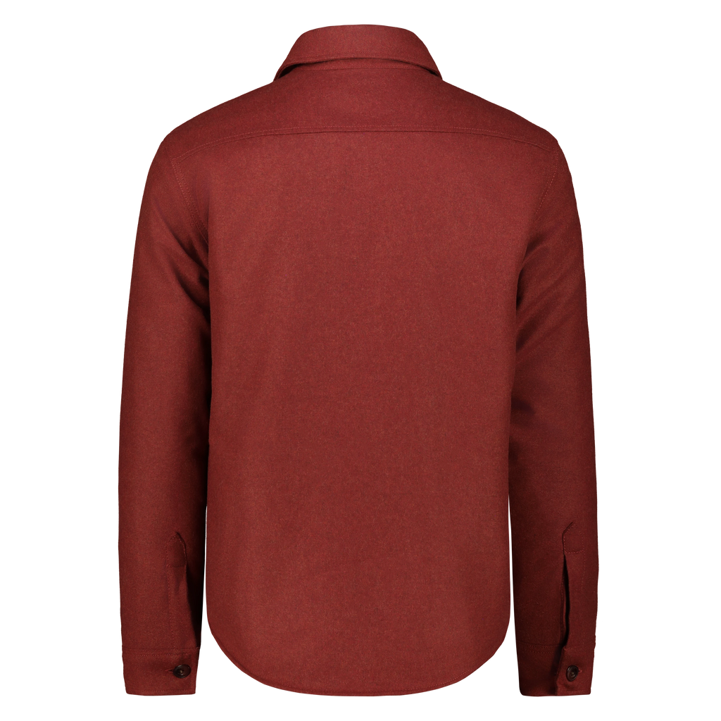 Camicia Over Denali in Lana con Fodera in Lana Imbottita (Rust)