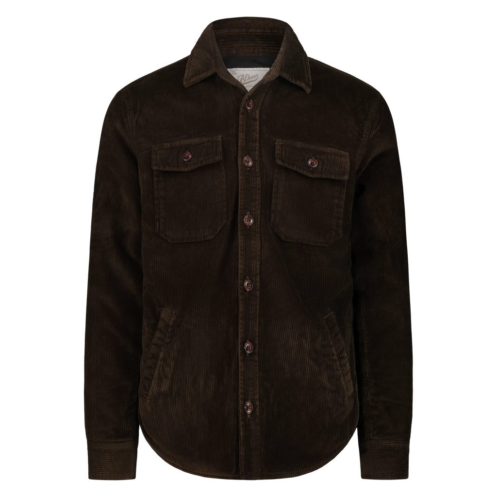 Camicia Over Hunter in Velluto a coste (Brown)