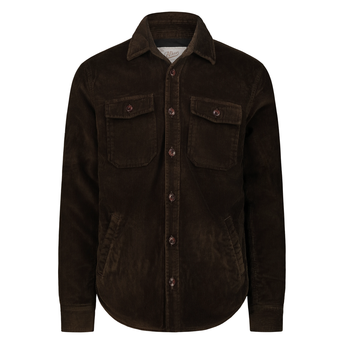Camicia Over Hunter in Velluto a coste (Brown)
