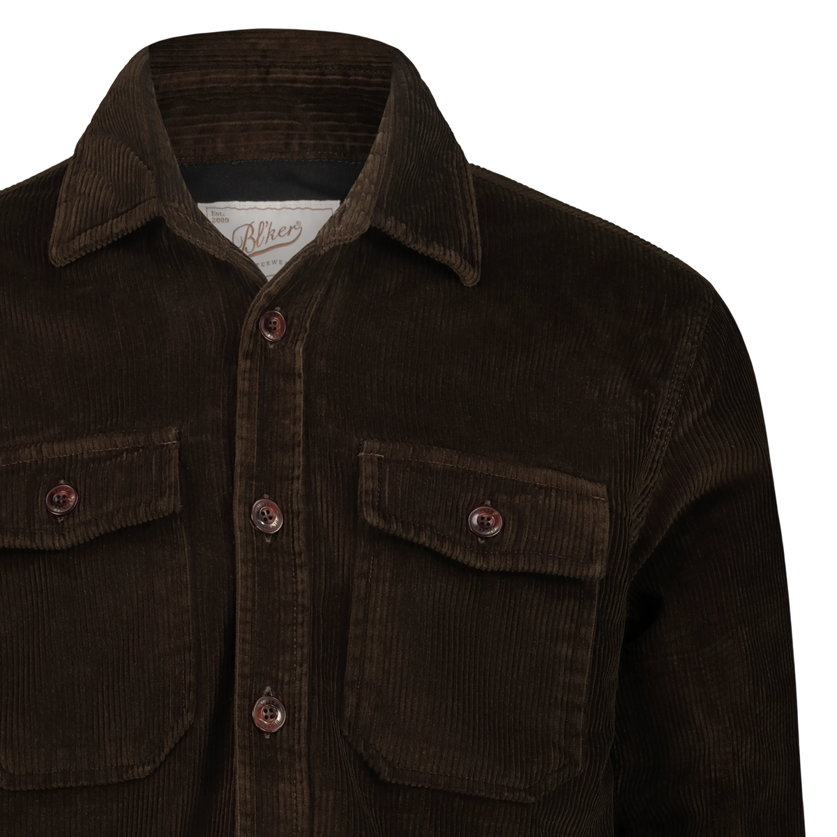 Camicia Over Hunter in Velluto a coste (Brown)