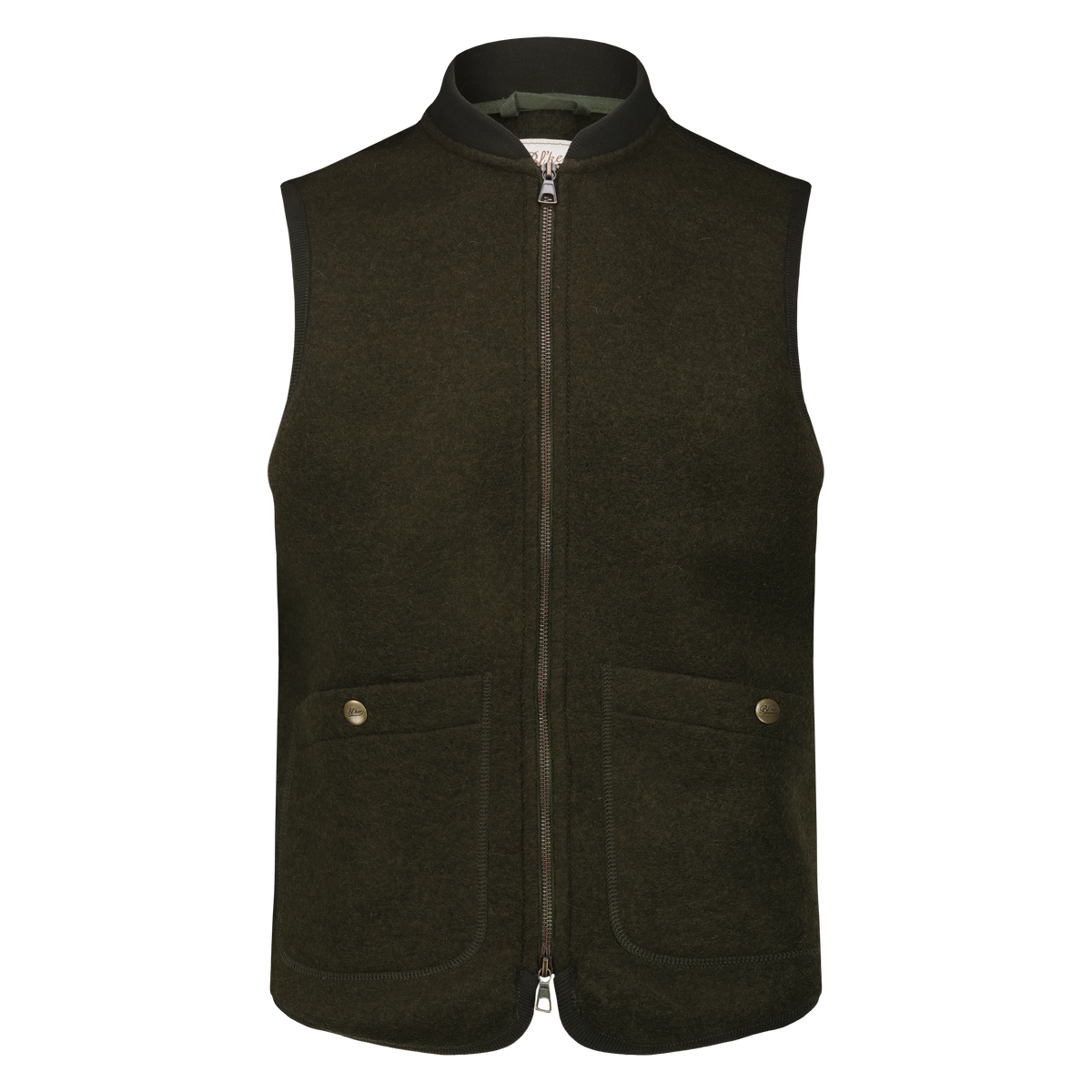 Smanicato Wolf in Lana Cotta con Zip