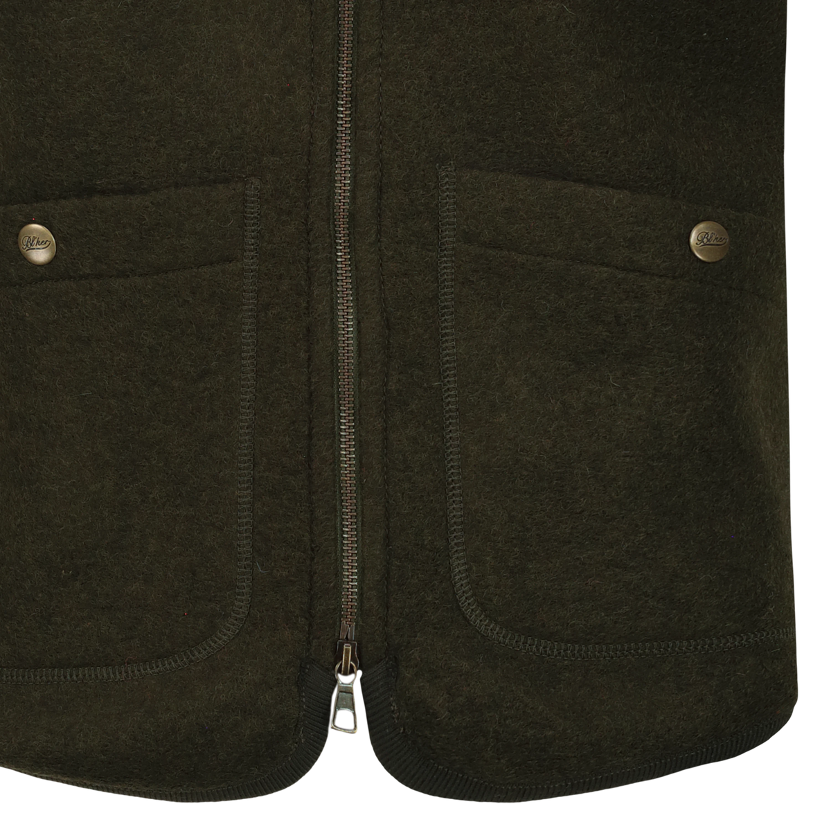 Smanicato Wolf in Lana Cotta con Zip