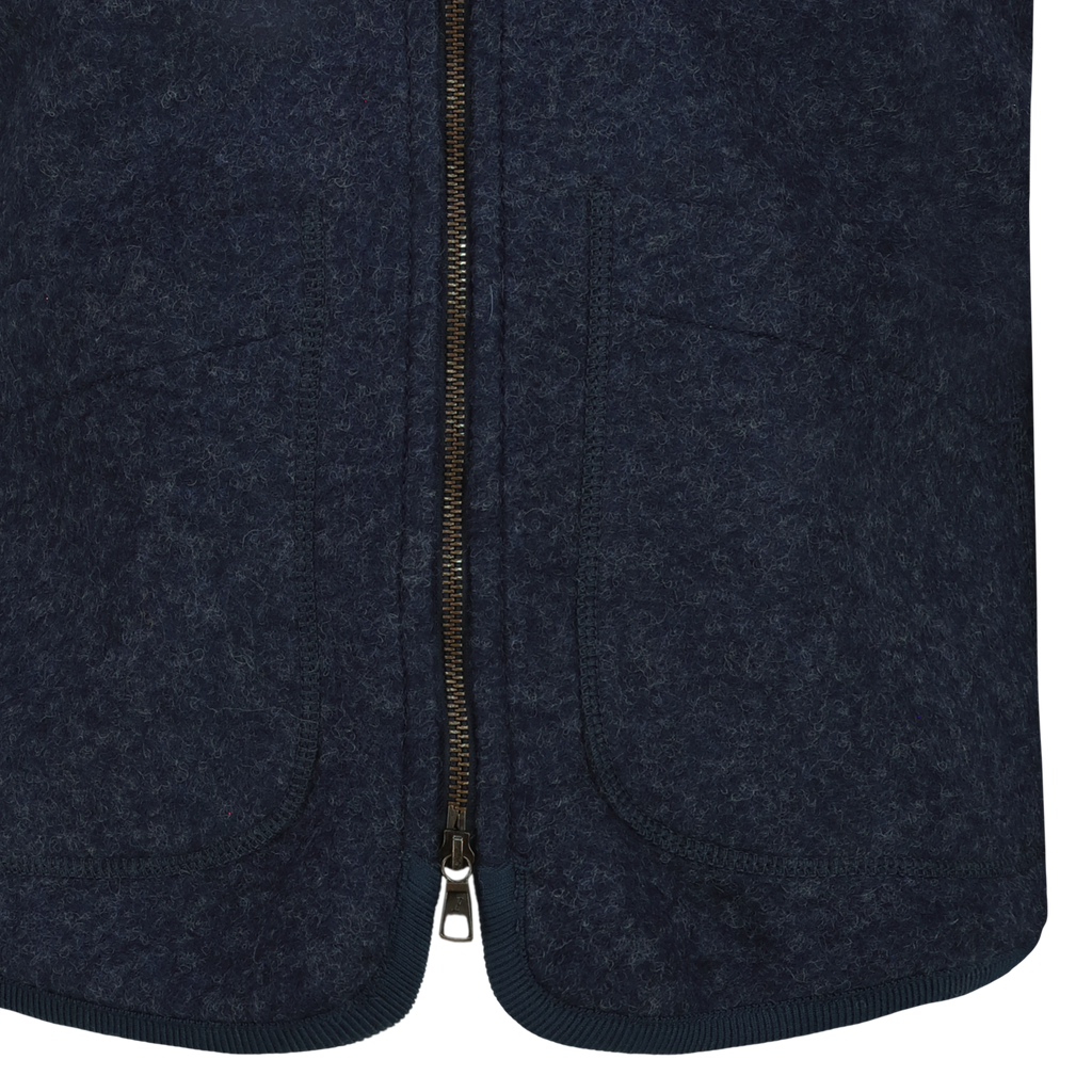Smanicato Wolf in Lana Cotta con Zip
