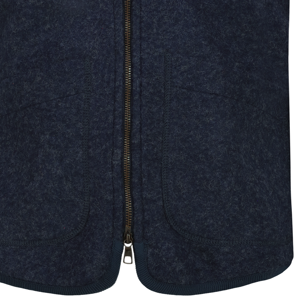 Smanicato Wolf in Lana Cotta con Zip