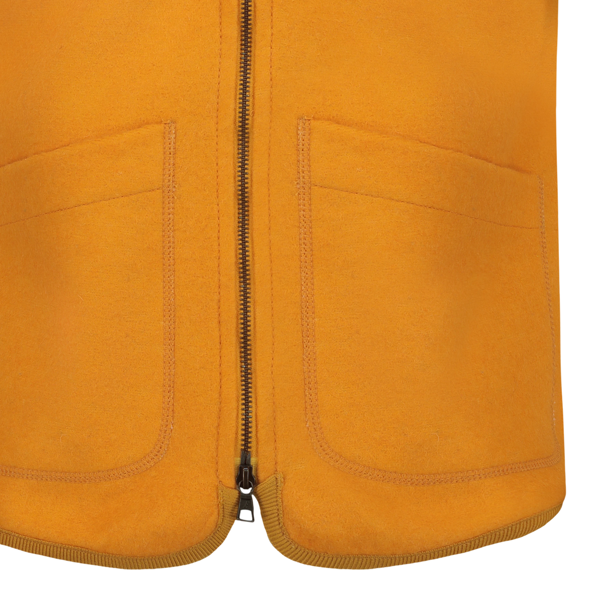 Smanicato Wolf in Lana Cotta con Zip