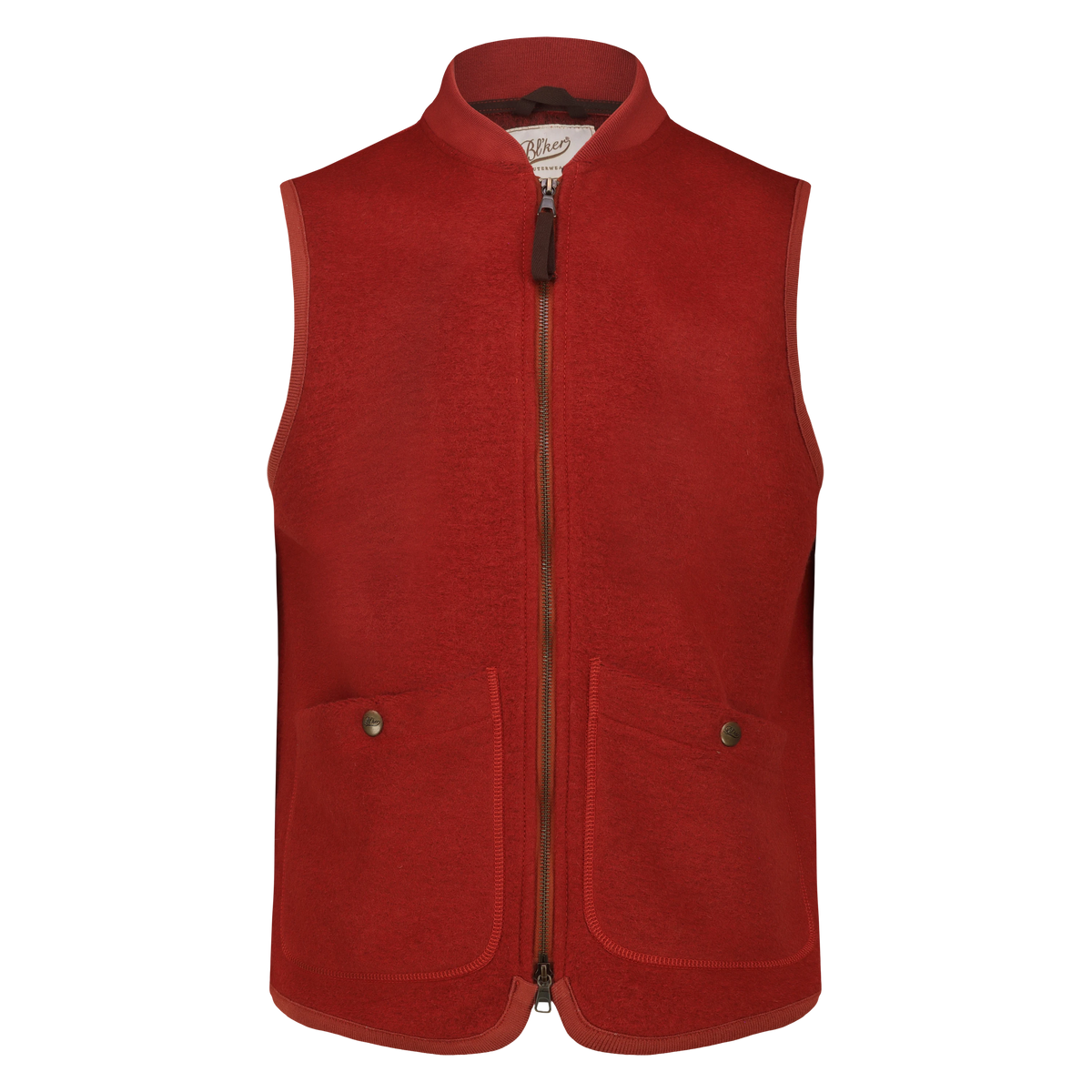 Smanicato Wolf in Lana Cotta con Zip