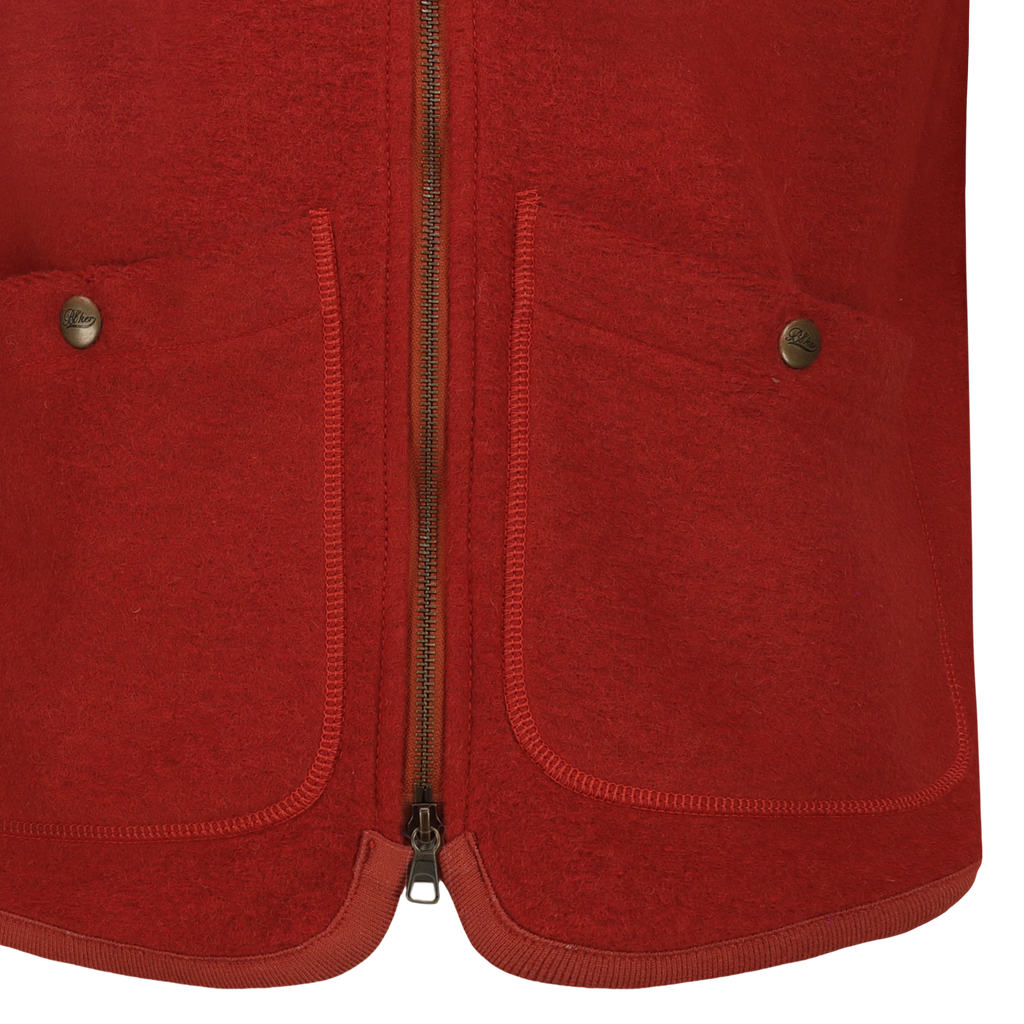 Smanicato Wolf in Lana Cotta con Zip
