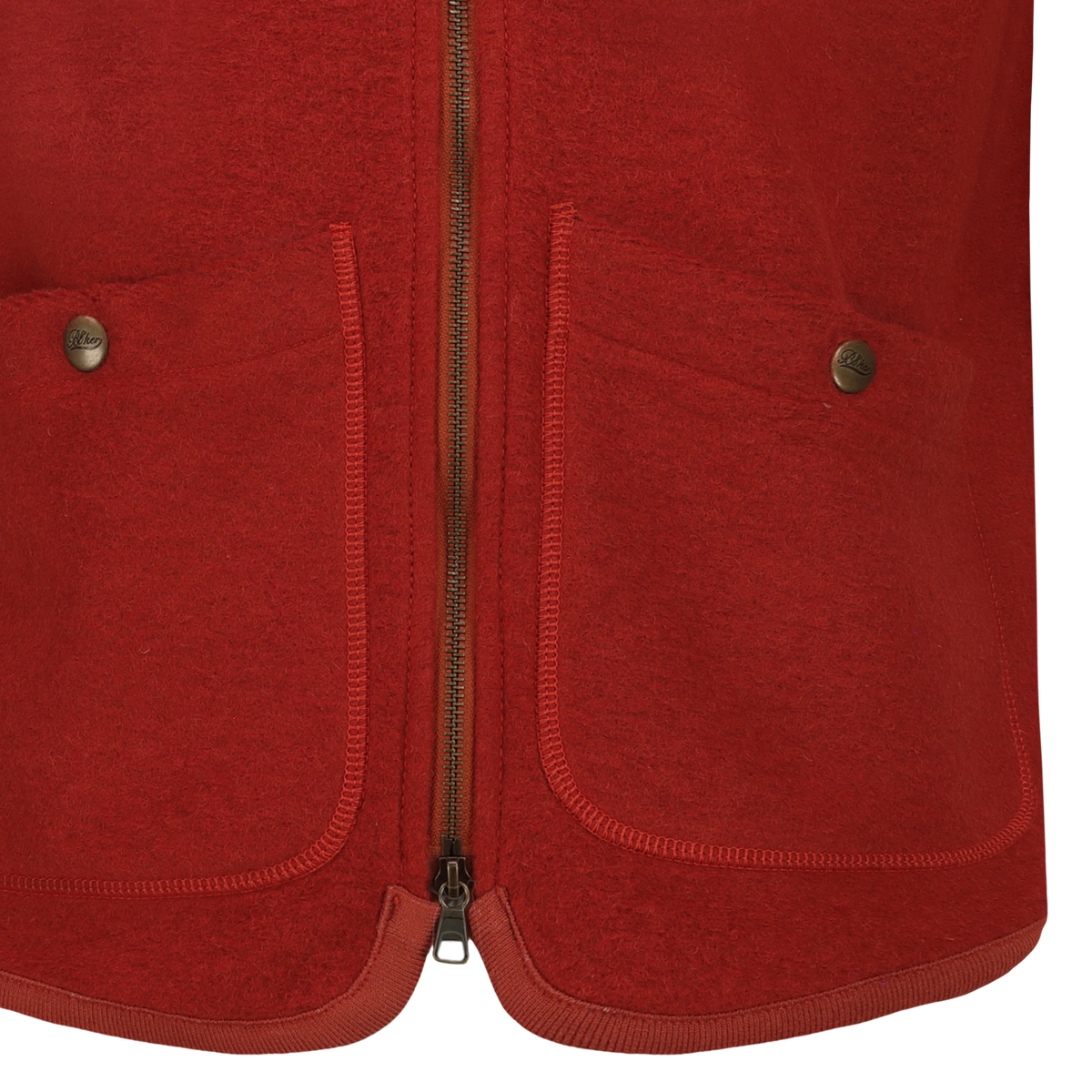 Smanicato Wolf in Lana Cotta con Zip