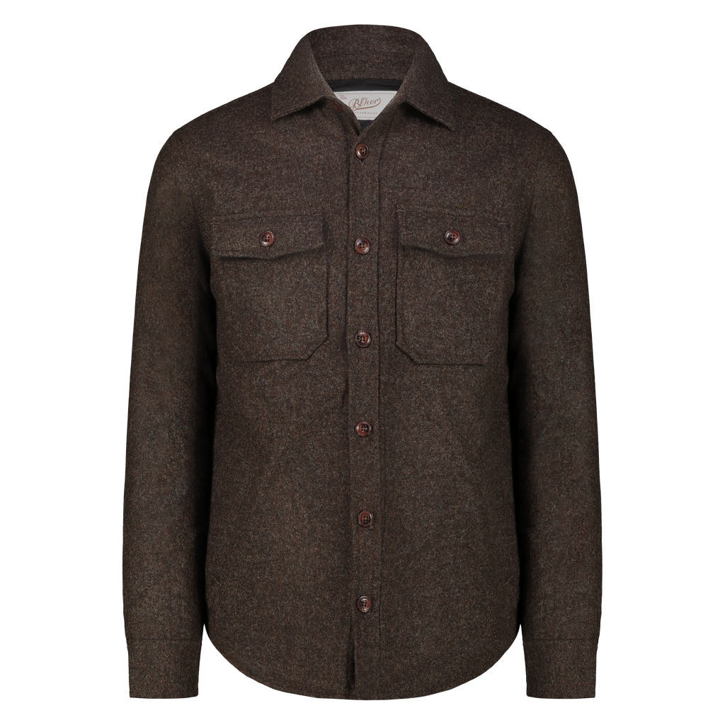 Camicia Over Hunter in Lana Donegal