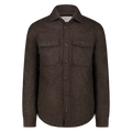 Camicia Over Hunter in Lana Donegal