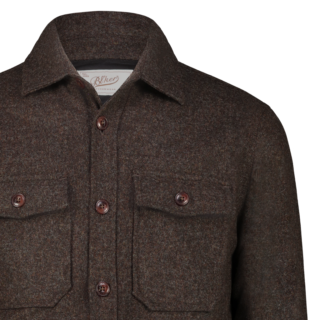 Camicia Over Hunter in Lana Donegal