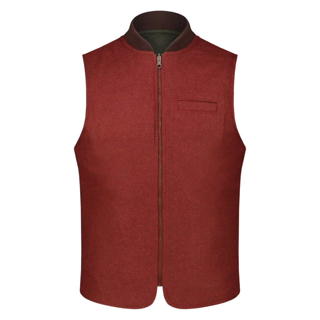 Smanicato Reversibile Owl in Lana con Zip
