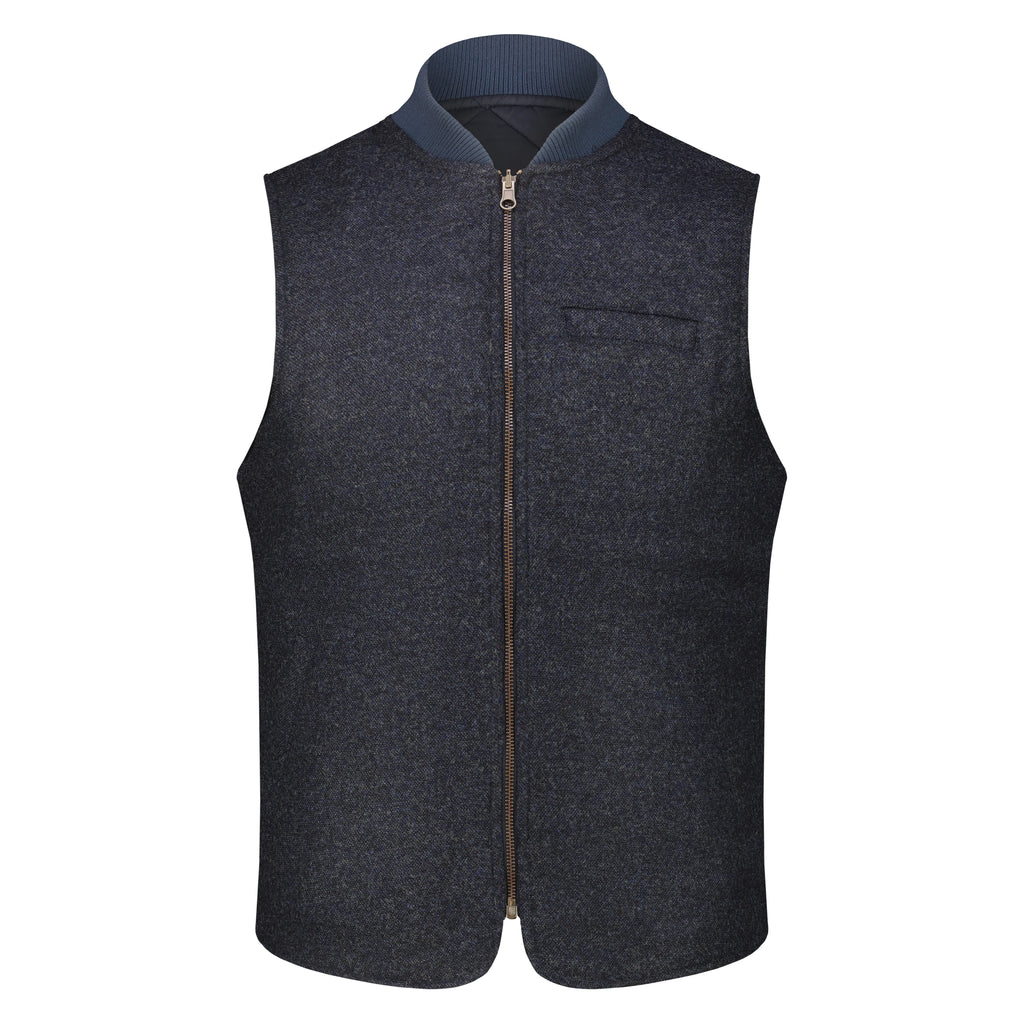 Smanicato Reversibile Owl in Lana Donegal con Zip