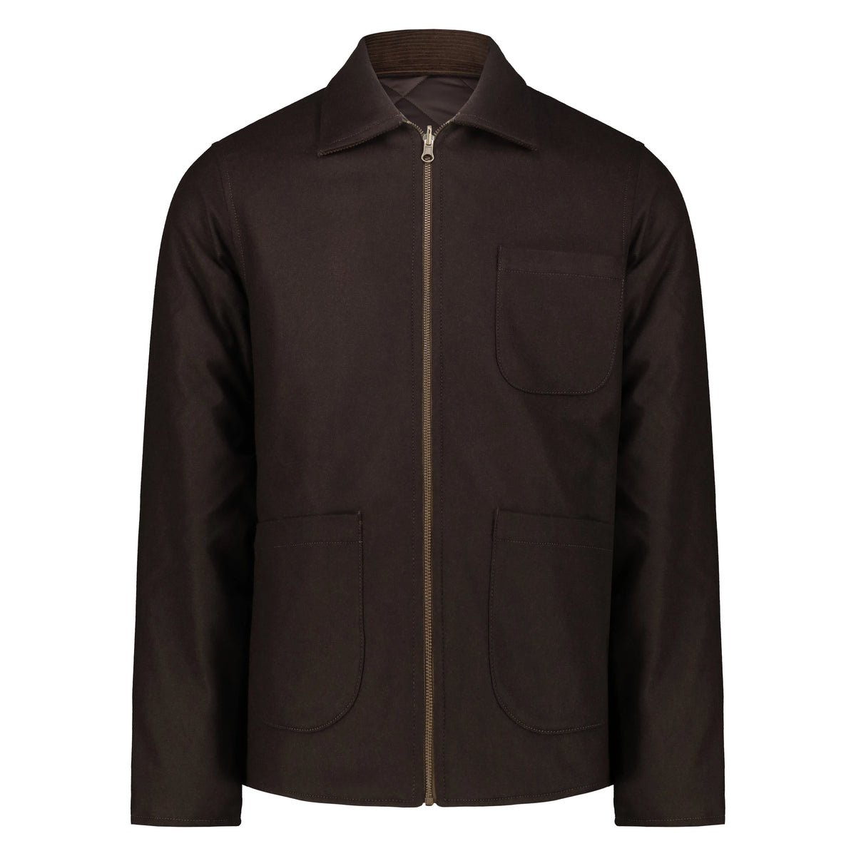 Giacca Reversibile Elk in Lana con Zip