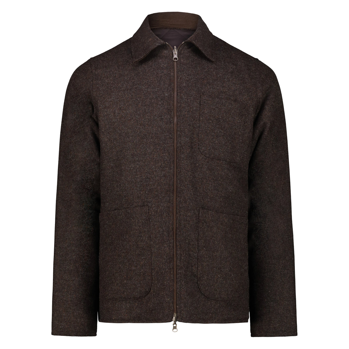 Giacca Reversibile Elk in Lana Donegal con Zip