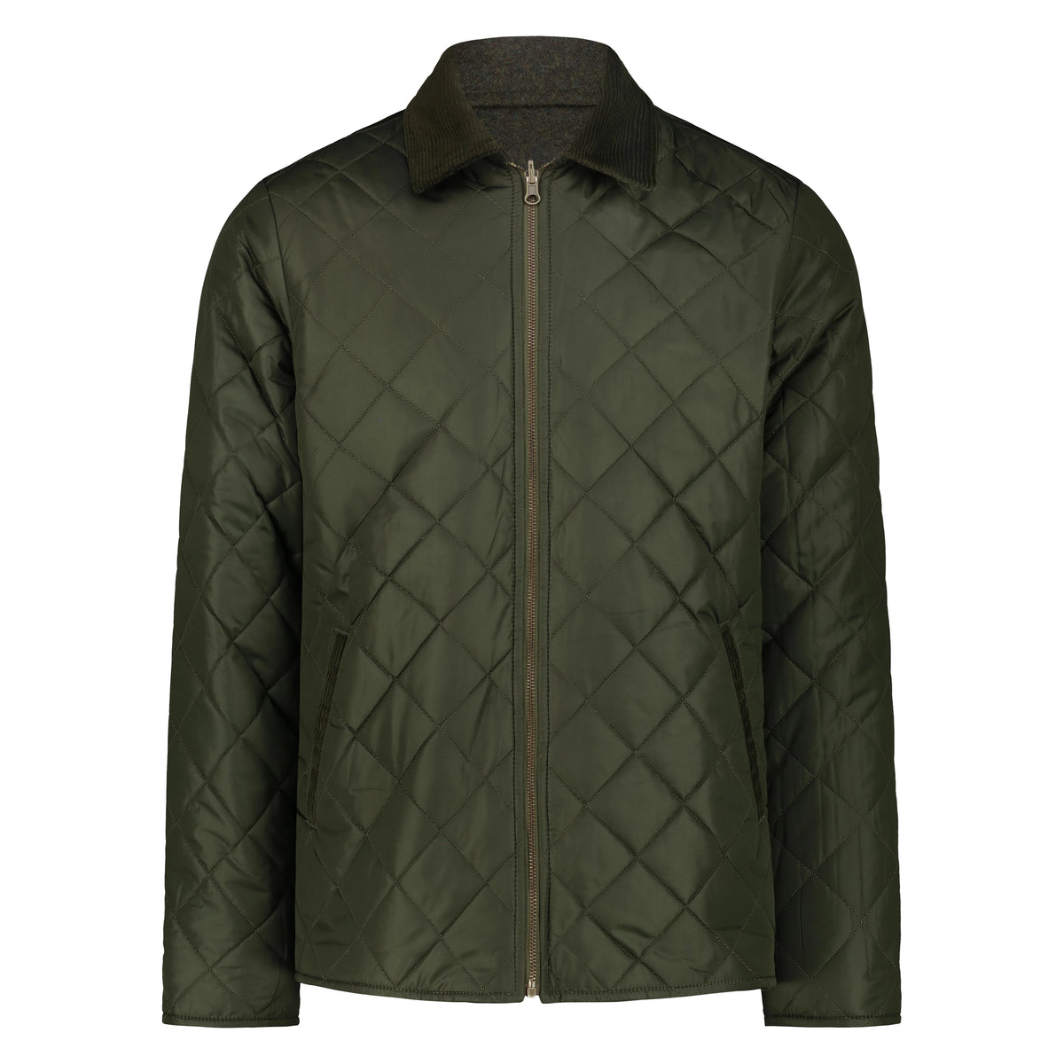 Giacca Reversibile Elk in Lana Cotta con Zip