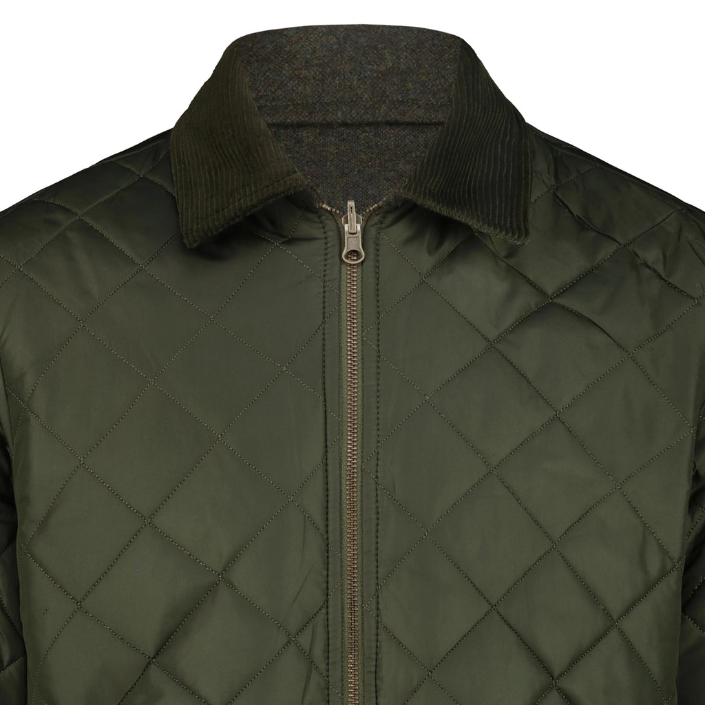 Giacca Reversibile Elk in Lana Cotta con Zip