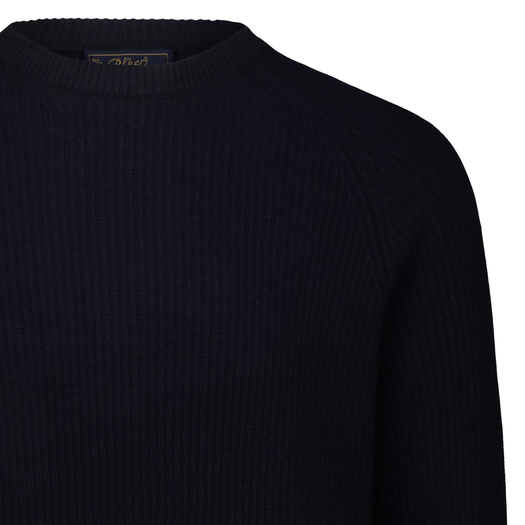 Maglione Girocollo Punto Costa Inglese Jeff in Lana e Cashmere