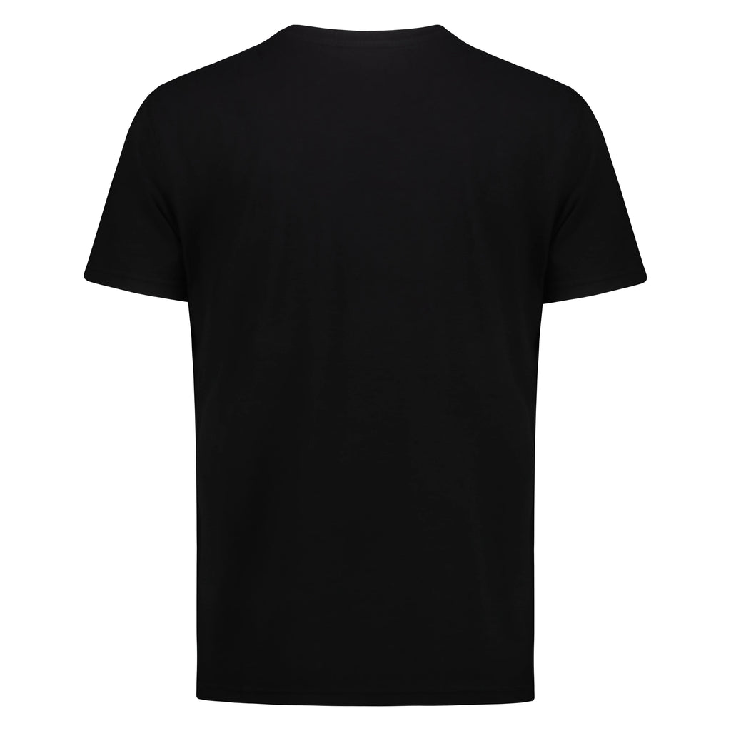 T-shirt Casco Bay in Jersey Fiammato con Taschino (Black)