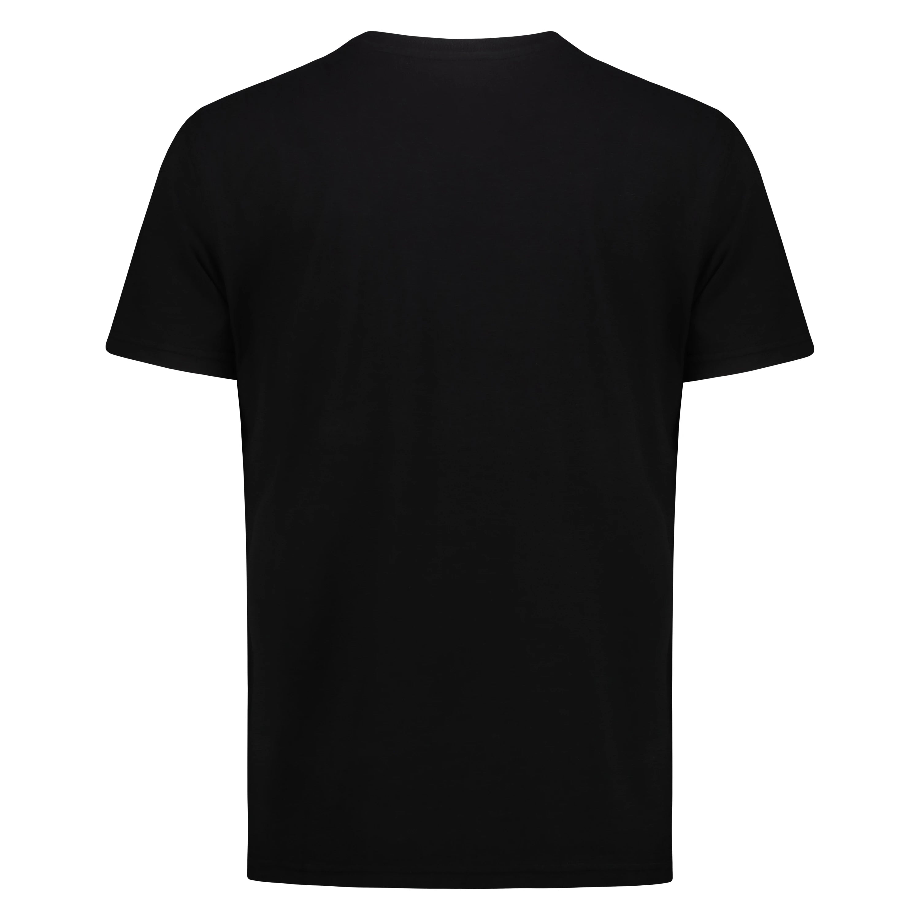 T-shirt Casco Bay in Jersey Fiammato con Taschino (Black)
